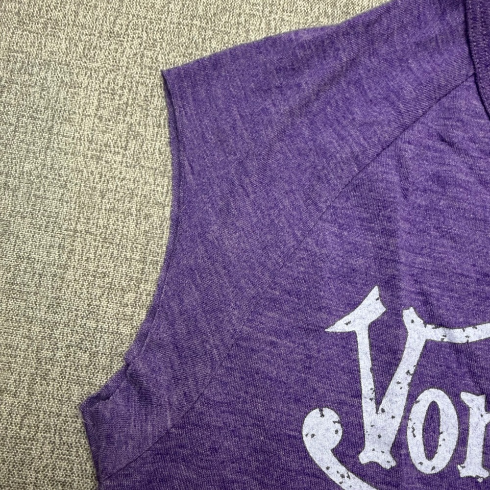 VTG Von Dutch Purple Heather Cap Sleeve T-Shirt Graphic Tee Y2K Women's Small - Picture 6 of 9